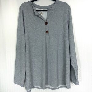 Celeste Cable Knit Henley Size 2XL